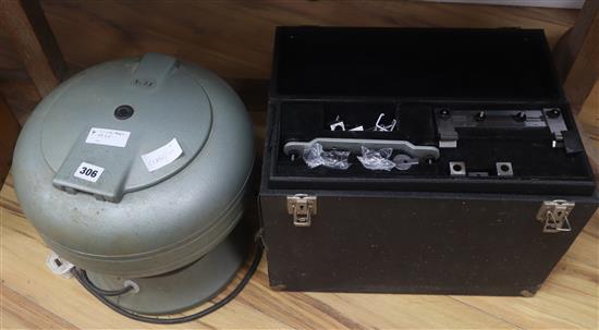 A M S E Centrifuge 240v with all vials and a precision light source, no makers label, ser: MET 007